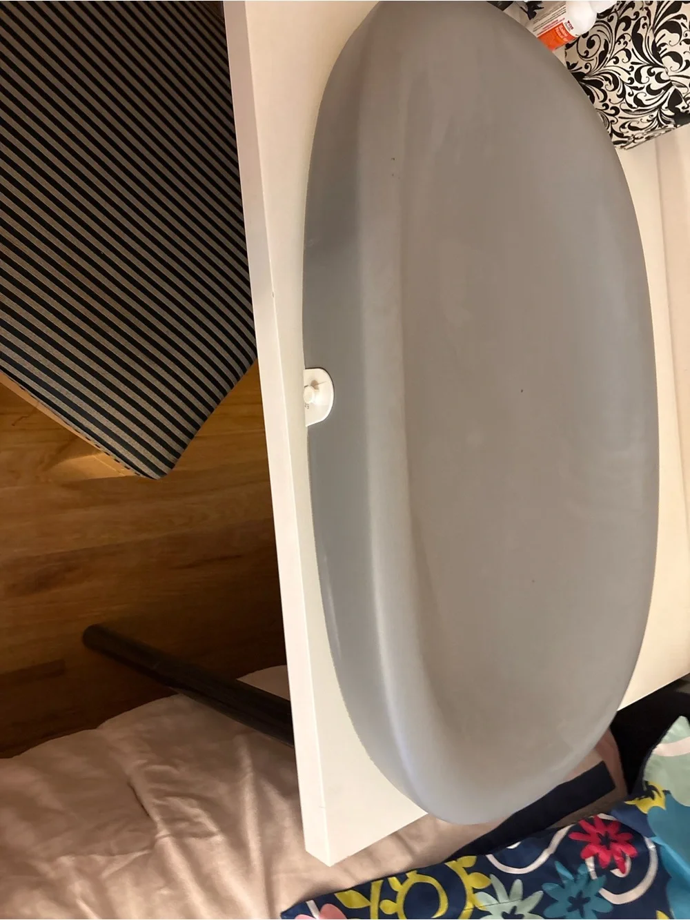 Hatch Gray Bath Storage Lid - Soft Gray